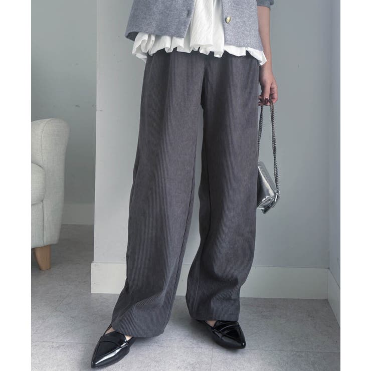 あったか裏ベロアニットコールワイドパンツ | RANAN | 詳細画像7 