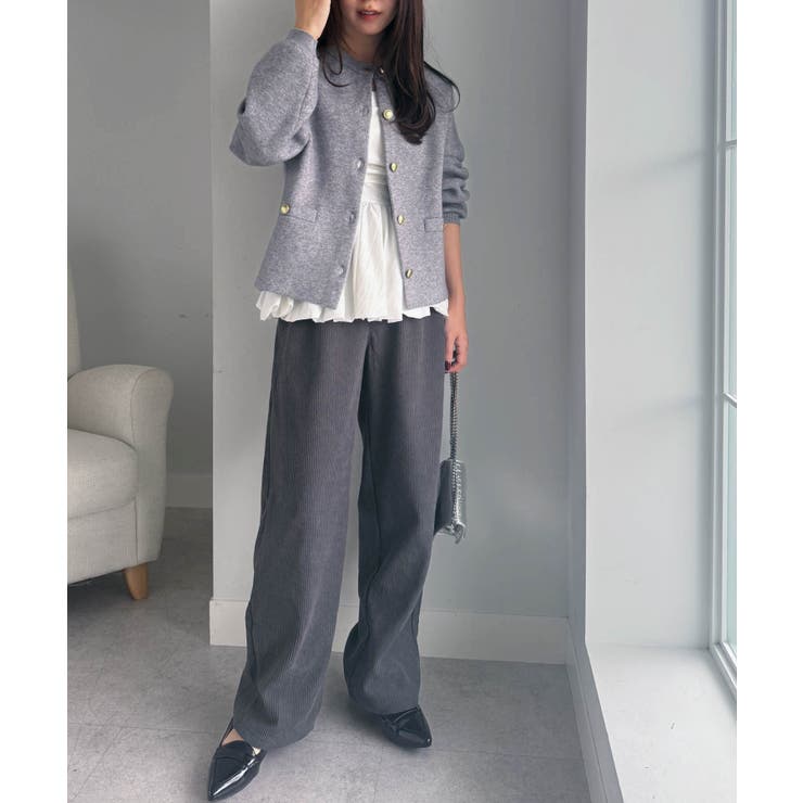 あったか裏ベロアニットコールワイドパンツ | RANAN | 詳細画像8 