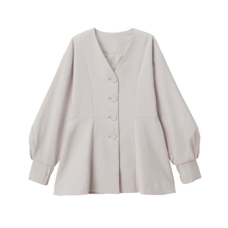 【2点セット】洗える 防シワＶネックペプラムトップステーパードパンツセットアップ | RANAN | 詳細画像23 