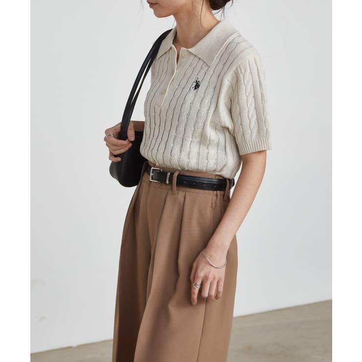 ＜Ｕ．Ｓ．Ｐ＞半袖襟付きニット | RANAN | 詳細画像12 