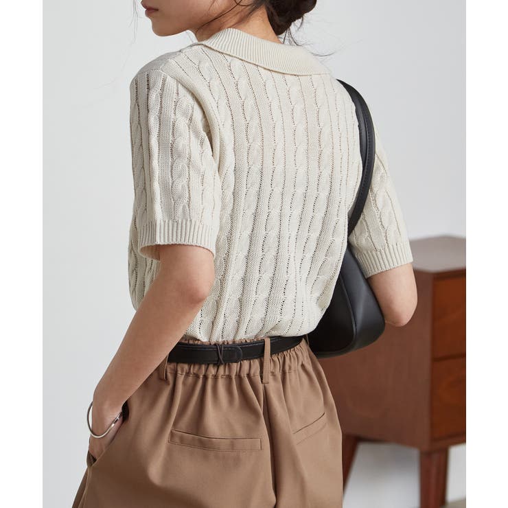 ＜Ｕ．Ｓ．Ｐ＞半袖襟付きニット | RANAN | 詳細画像13 