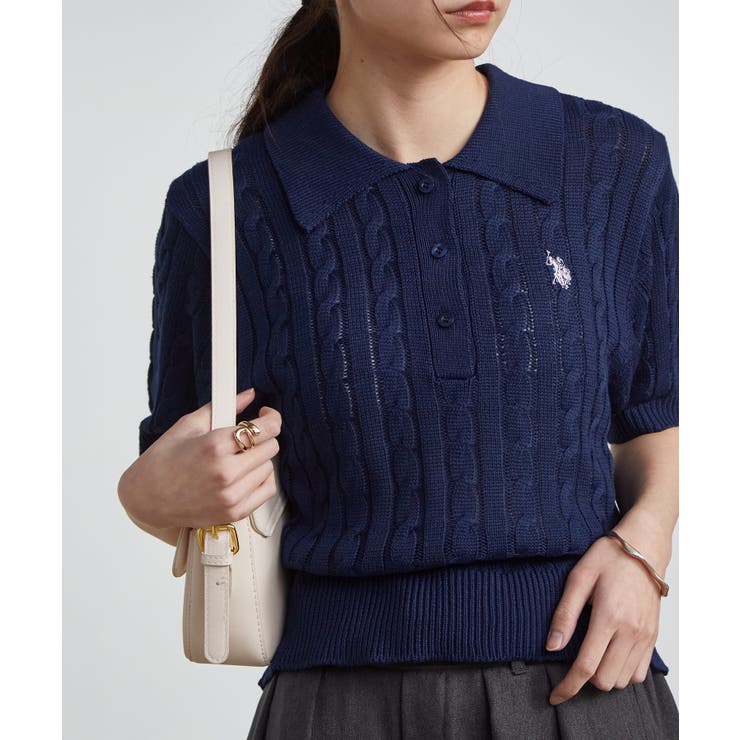 ＜Ｕ．Ｓ．Ｐ＞半袖襟付きニット | RANAN | 詳細画像15 