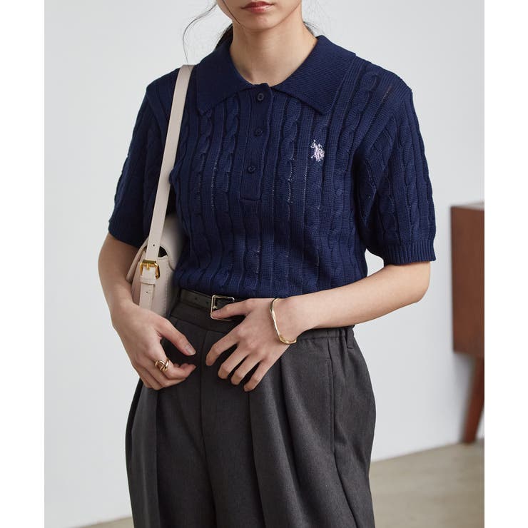 ＜Ｕ．Ｓ．Ｐ＞半袖襟付きニット | RANAN | 詳細画像16 