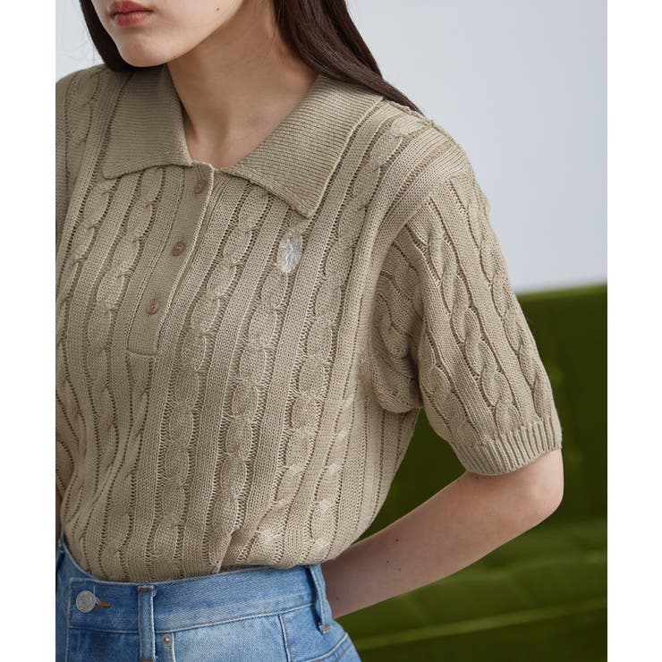 ＜Ｕ．Ｓ．Ｐ＞半袖襟付きニット | RANAN | 詳細画像2 