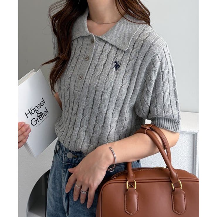 ＜U.S.POLO ASSN.＞半袖襟付きニット | RANAN | 詳細画像22 