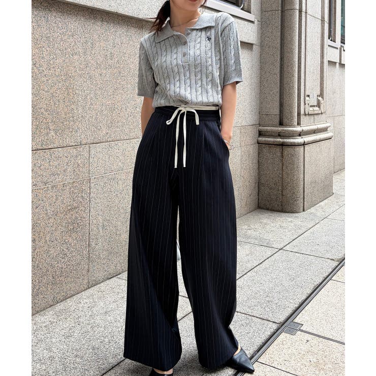 ＜U.S.POLO ASSN.＞半袖襟付きニット | RANAN | 詳細画像28 