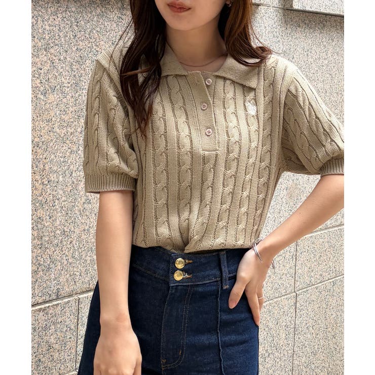 ＜U.S.POLO ASSN.＞半袖襟付きニット | RANAN | 詳細画像34 
