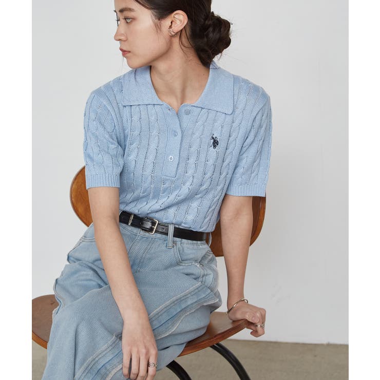 ＜Ｕ．Ｓ．Ｐ＞半袖襟付きニット | RANAN | 詳細画像4 