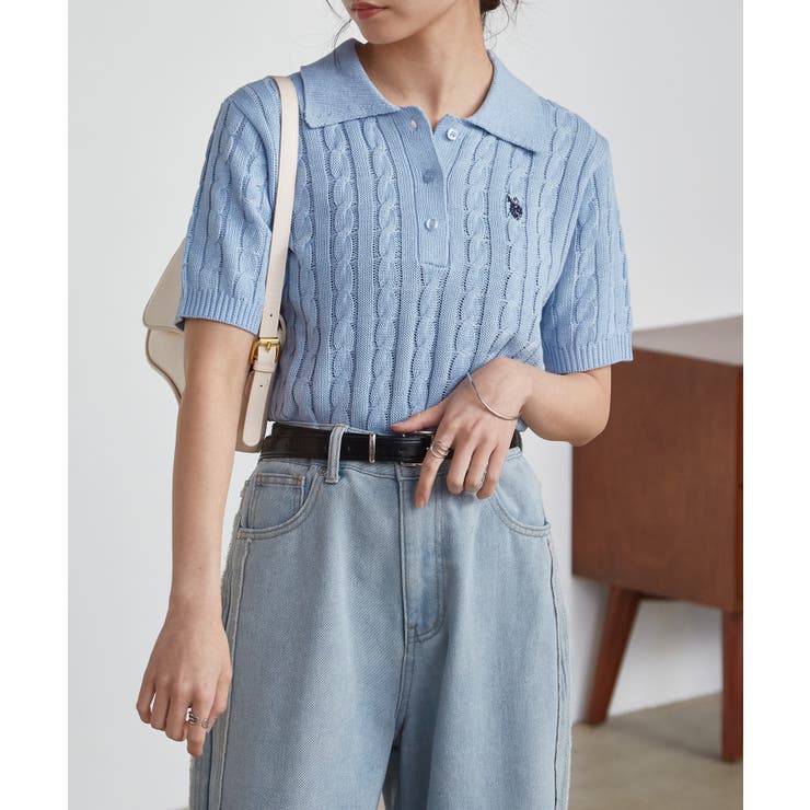 ＜Ｕ．Ｓ．Ｐ＞半袖襟付きニット | RANAN | 詳細画像6 