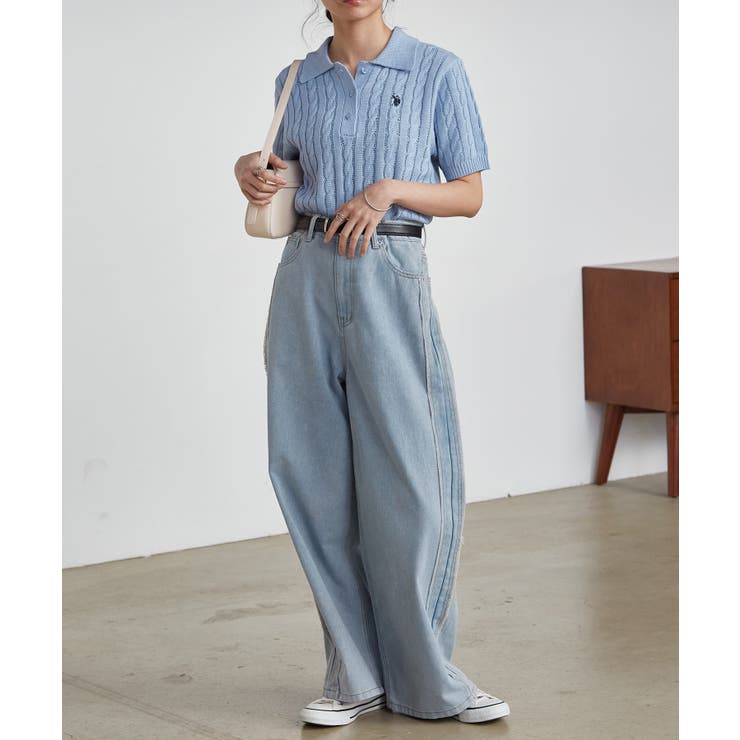 ＜Ｕ．Ｓ．Ｐ＞半袖襟付きニット | RANAN | 詳細画像7 