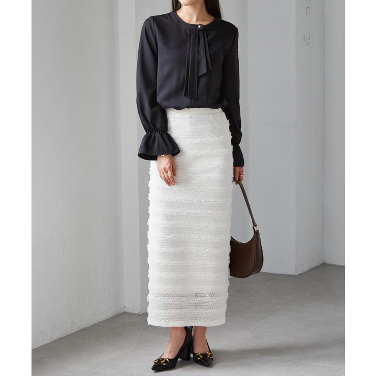 パール付きボウタイブラウス | RANAN | 詳細画像12 