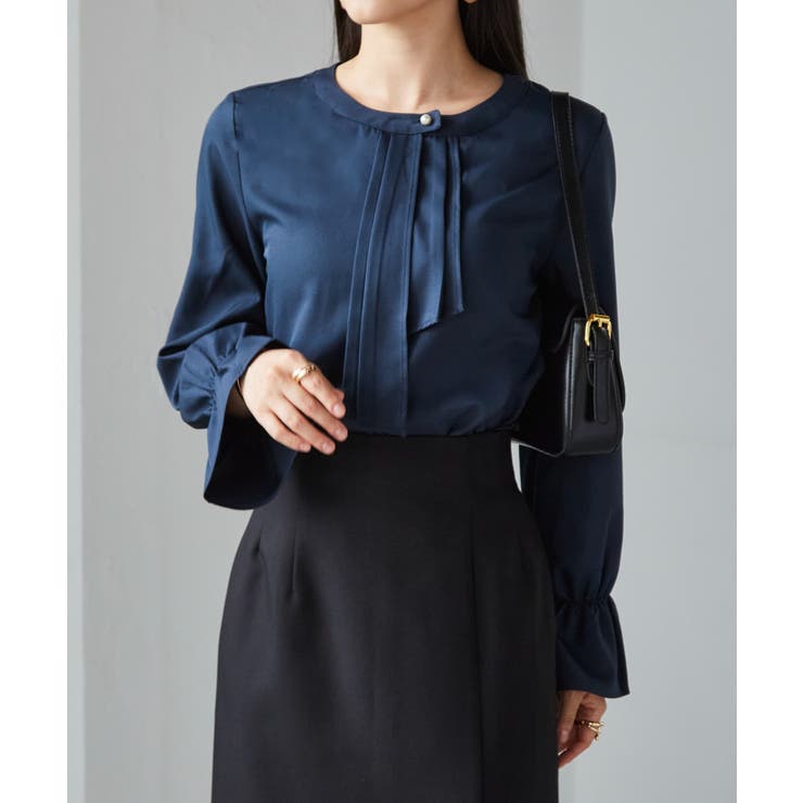 パール付きボウタイブラウス | RANAN | 詳細画像13 