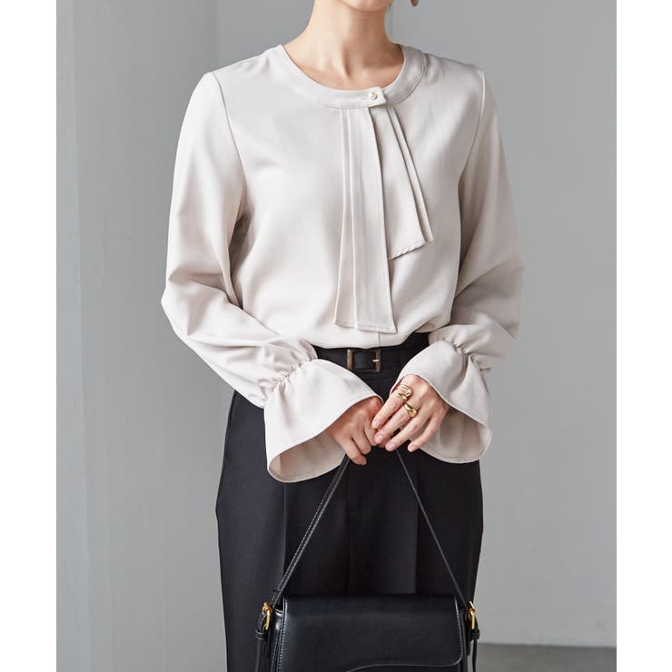 パール付きボウタイブラウス | RANAN | 詳細画像2 