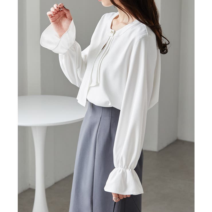 パール付きボウタイブラウス | RANAN | 詳細画像22 