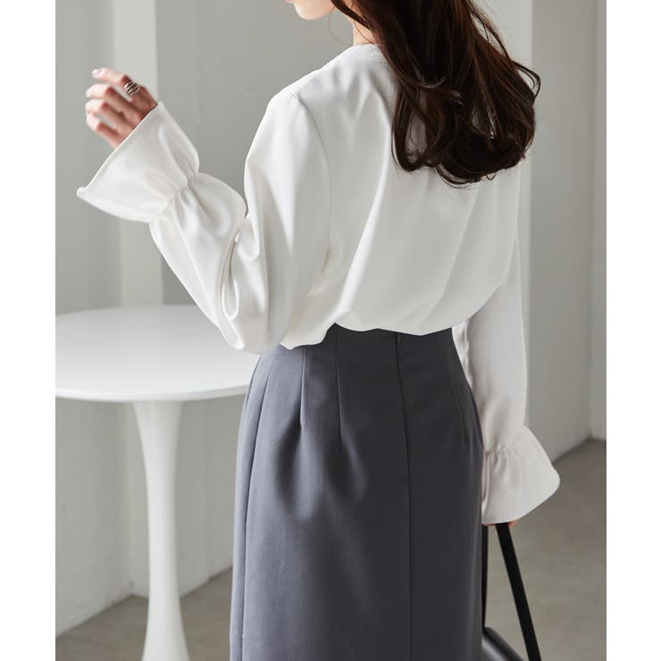 パール付きボウタイブラウス | RANAN | 詳細画像23 