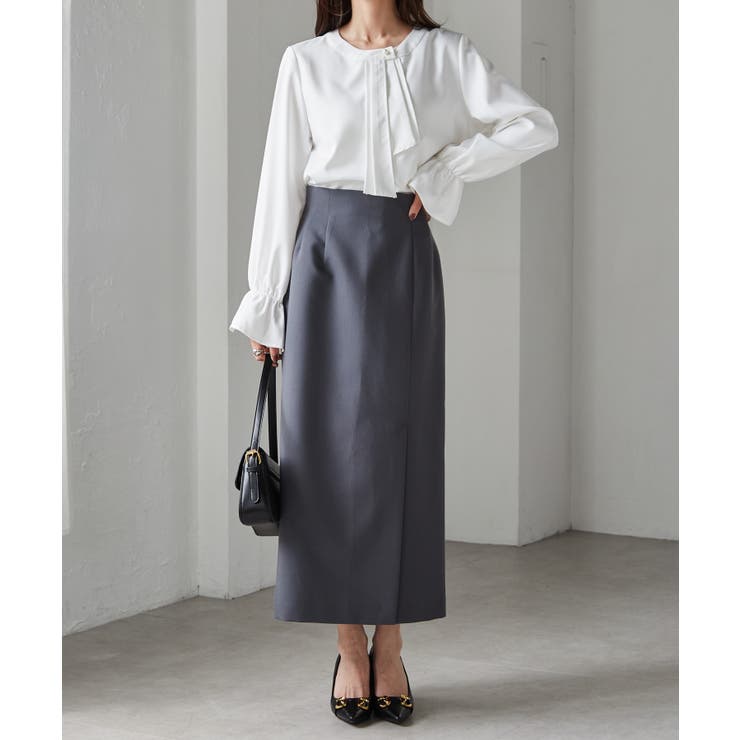 パール付きボウタイブラウス | RANAN | 詳細画像24 