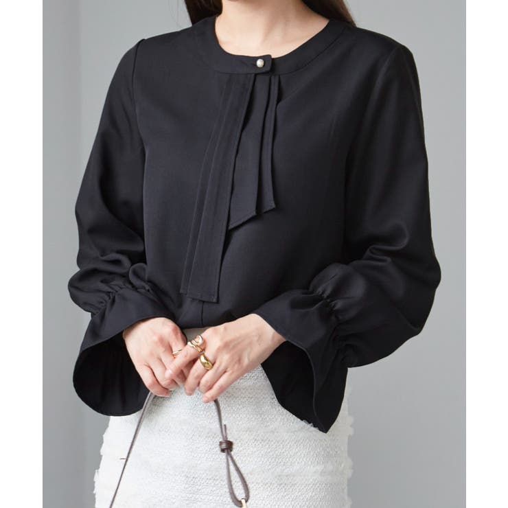 パール付きボウタイブラウス | RANAN | 詳細画像25 