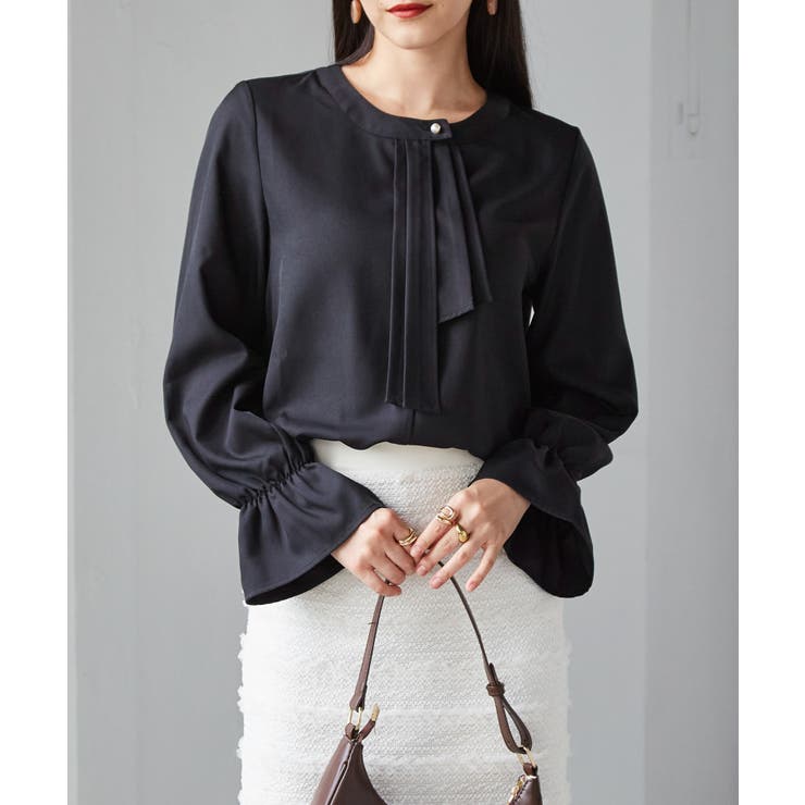 パール付きボウタイブラウス | RANAN | 詳細画像26 