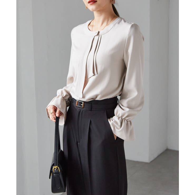 パール付きボウタイブラウス | RANAN | 詳細画像5 