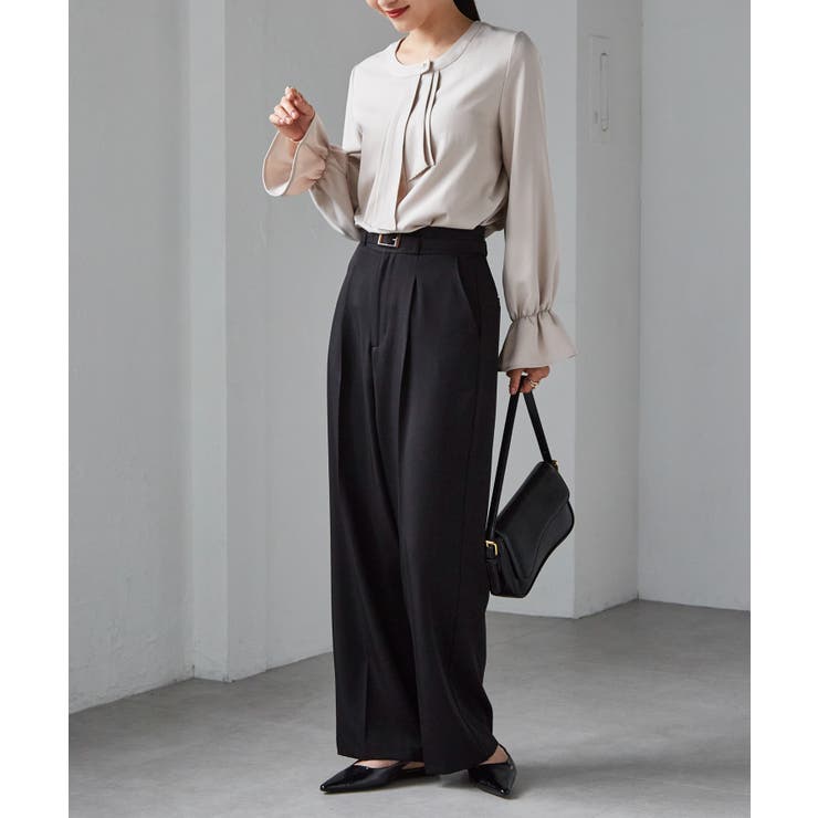 パール付きボウタイブラウス | RANAN | 詳細画像6 