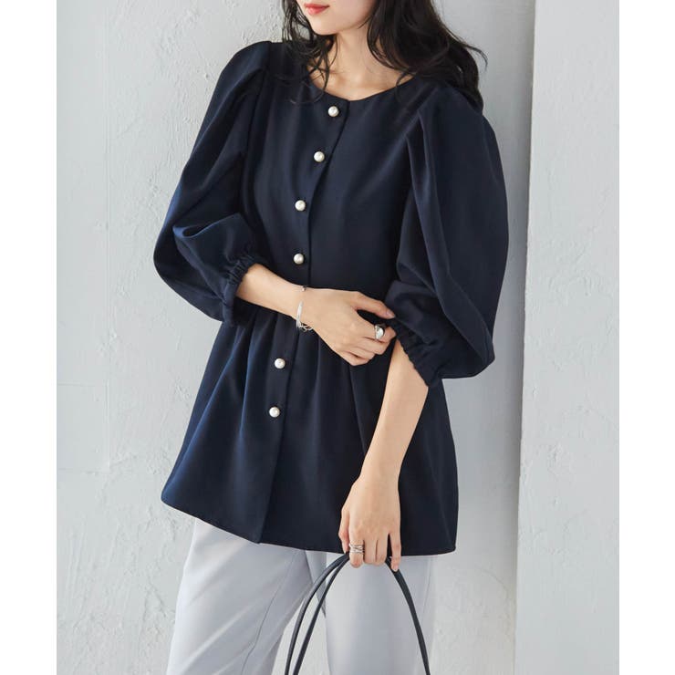 【セットアップ対応】パールボタンペプラム | RANAN | 詳細画像16 