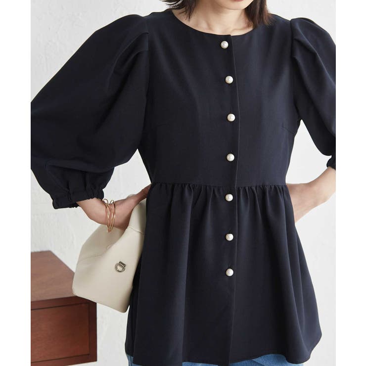 【セットアップ対応】パールボタンペプラム | RANAN | 詳細画像18 