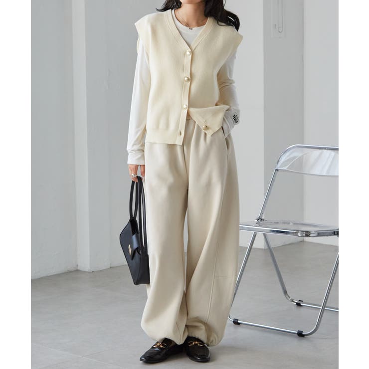 ＭＴ洗える！ゴールド調ボタンニットベスト | RANAN | 詳細画像18 