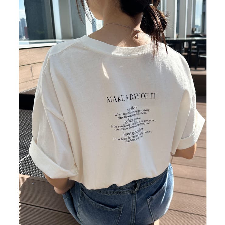 【選べるデザイン】ワンポイント刺繍/カレッジロゴ オーバーサイズＴシャツ | RANAN | 詳細画像17 