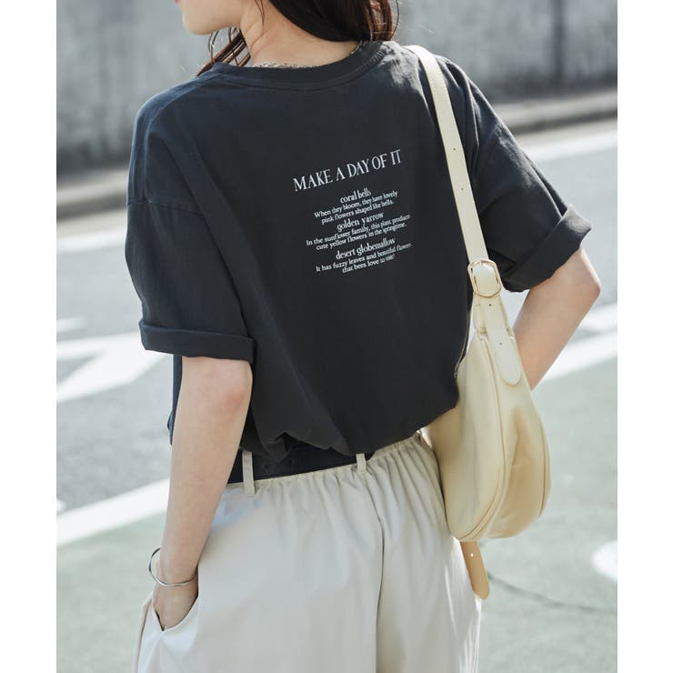 【選べるデザイン】ワンポイント刺繍/カレッジロゴ オーバーサイズＴシャツ | RANAN | 詳細画像18 