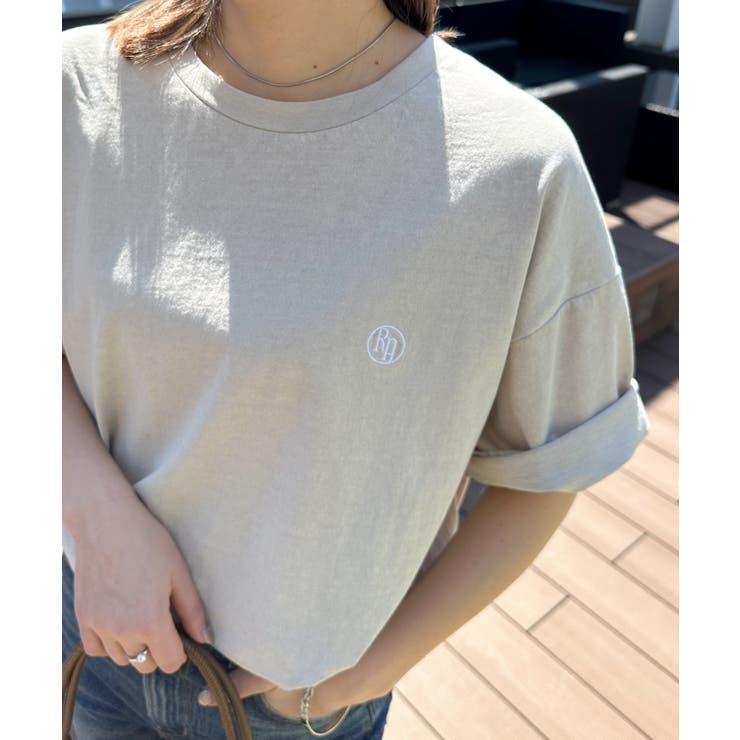 【選べるデザイン】ワンポイント刺繍/カレッジロゴ オーバーサイズＴシャツ | RANAN | 詳細画像24 