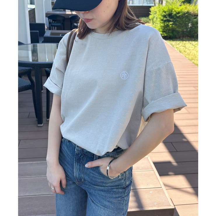 【選べるデザイン】ワンポイント刺繍/カレッジロゴ オーバーサイズＴシャツ | RANAN | 詳細画像25 