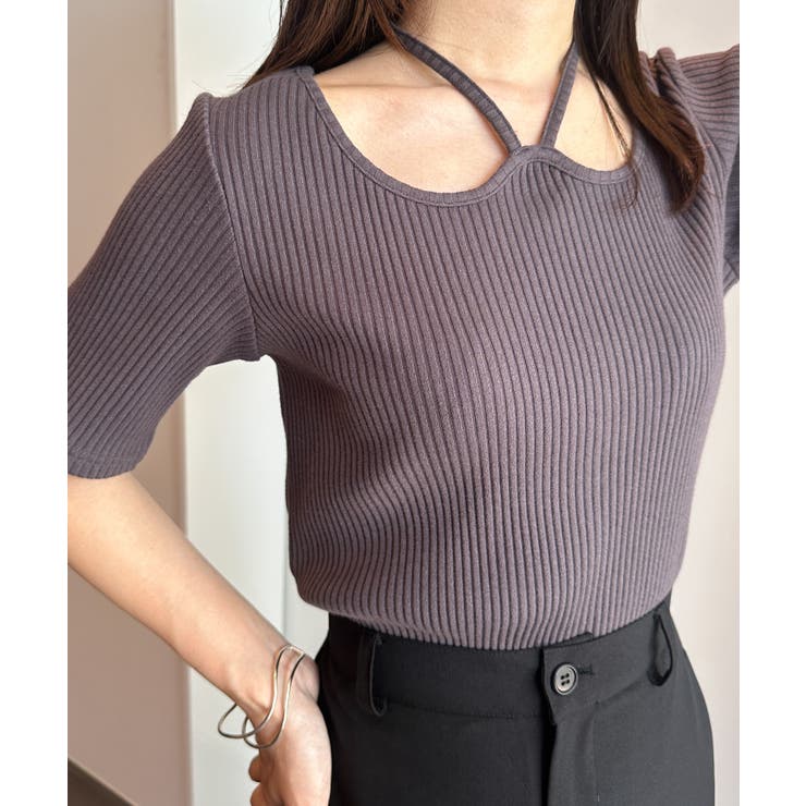 ホルターネックリブトップス | RANAN | 詳細画像13 