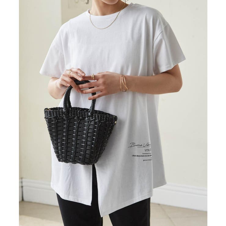 ロゴプリントアシメチュニックＴシャツ | RANAN | 詳細画像12 