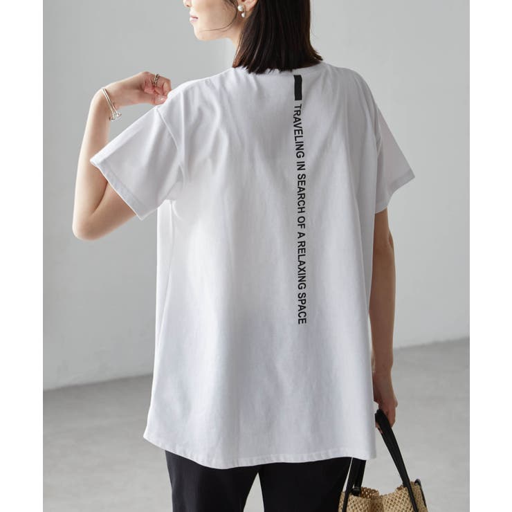 ロゴプリントアシメチュニックＴシャツ | RANAN | 詳細画像1 