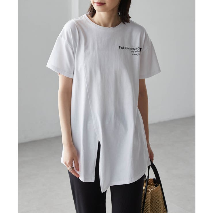 ロゴプリントアシメチュニックＴシャツ | RANAN | 詳細画像2 