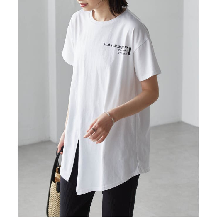 ロゴプリントアシメチュニックＴシャツ | RANAN | 詳細画像4 