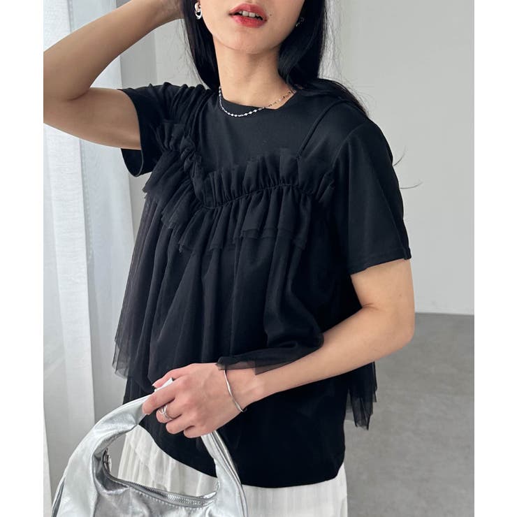 チュールビスチェドッキングＴシャツ | RANAN | 詳細画像10 