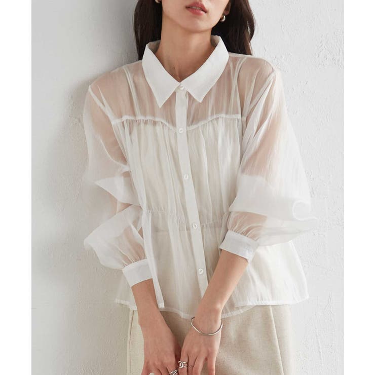シャーリングシアーショートシャツ | RANAN | 詳細画像18 