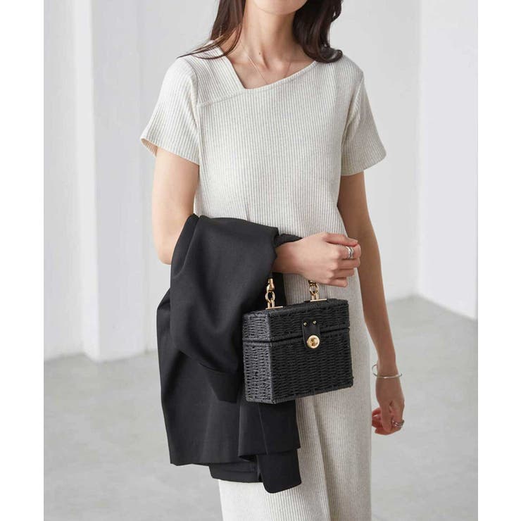 アシメネックハーフスリーブリブワンピ | RANAN | 詳細画像30 