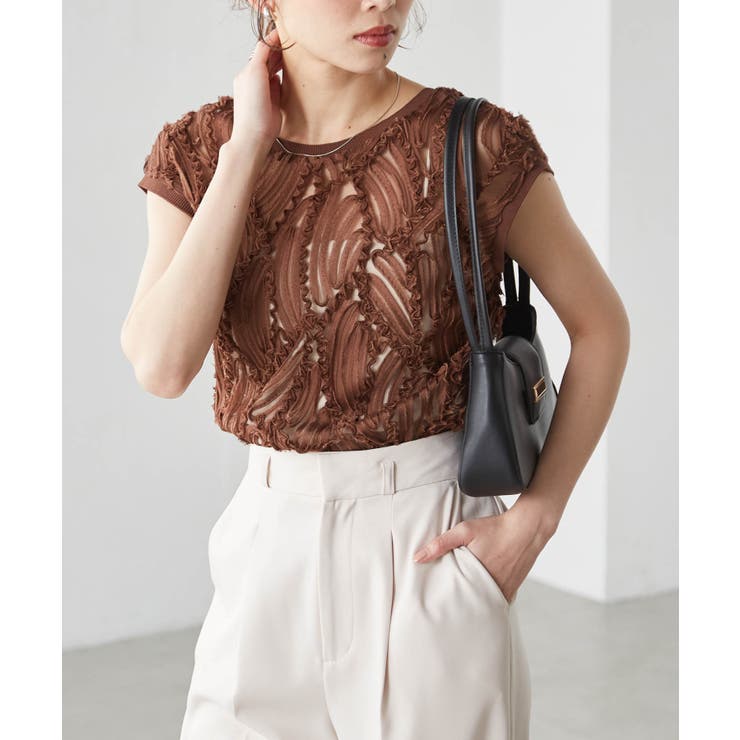 シアー刺しゅうベスト | RANAN | 詳細画像10 