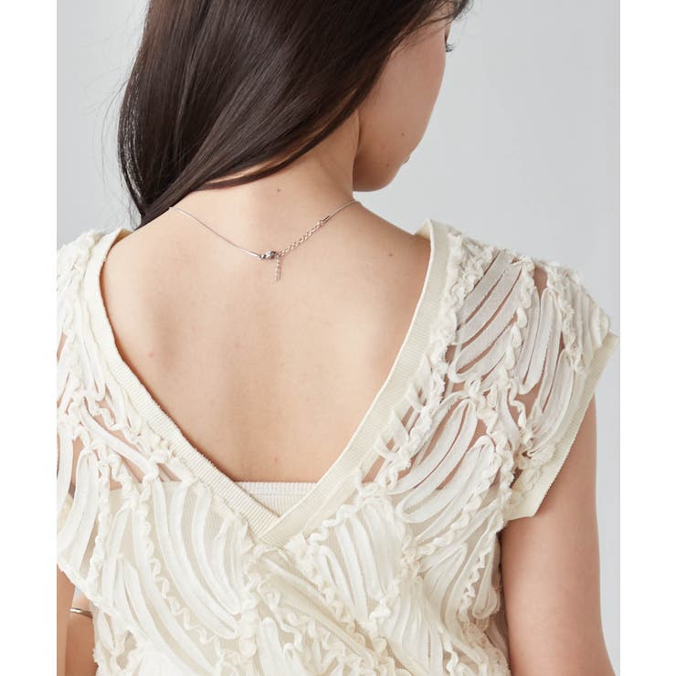 シアー刺しゅうベスト | RANAN | 詳細画像13 