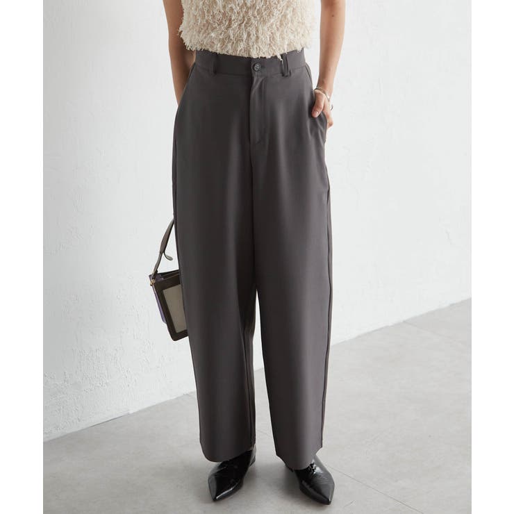 麻調素材カーブスラックス | RANAN | 詳細画像10 