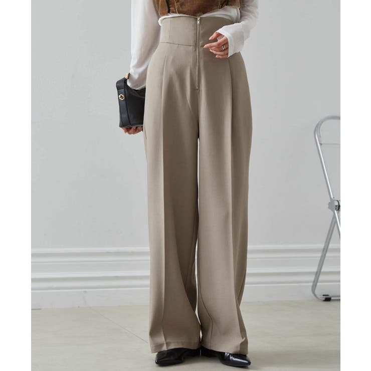 ハイウエストジップワイドパンツ | RANAN | 詳細画像10 