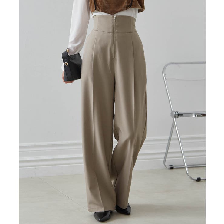 ハイウエストジップワイドパンツ | RANAN | 詳細画像11 