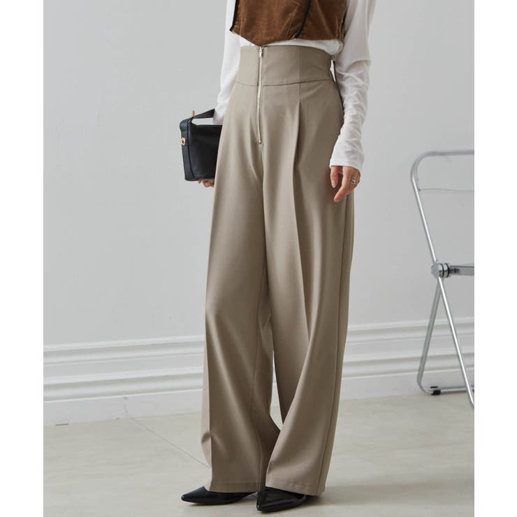 ハイウエストジップワイドパンツ | RANAN | 詳細画像12 