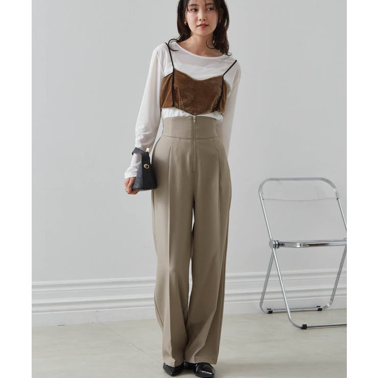 ハイウエストジップワイドパンツ | RANAN | 詳細画像13 