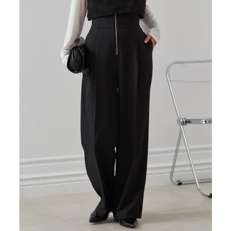 ハイウエストジップワイドパンツ | RANAN | 詳細画像15 