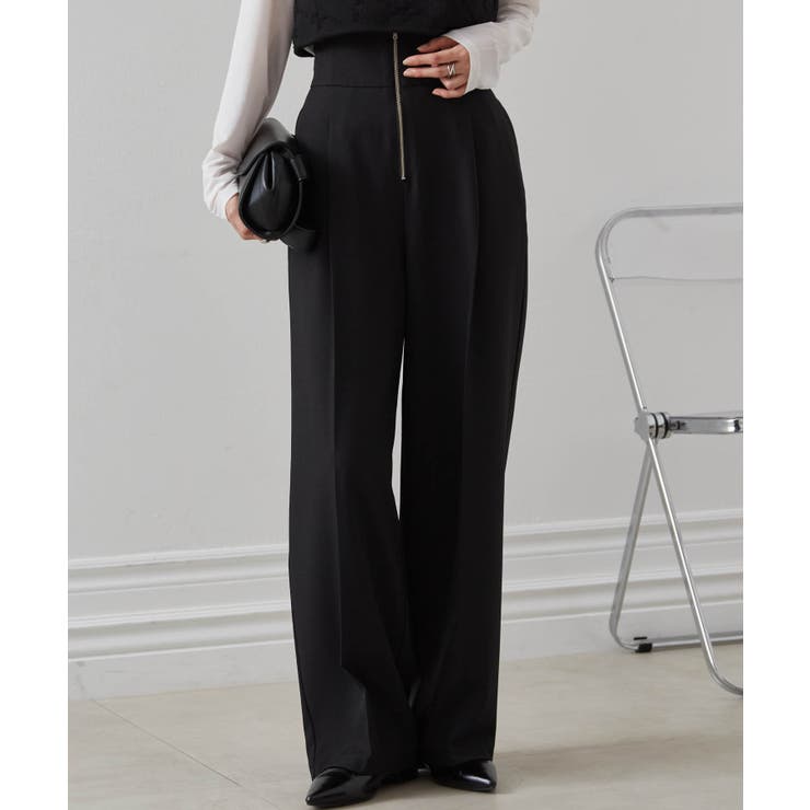 ハイウエストジップワイドパンツ | RANAN | 詳細画像17 