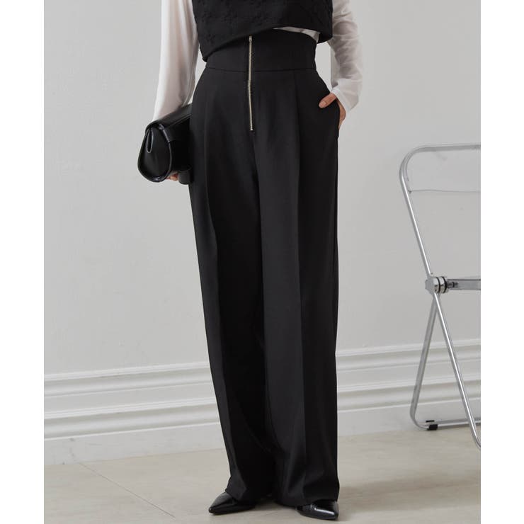 ハイウエストジップワイドパンツ | RANAN | 詳細画像18 