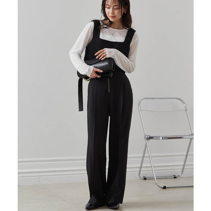 ハイウエストジップワイドパンツ | RANAN | 詳細画像20 